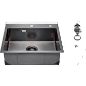 OEM Küchenspüle Arbeitsstation, Edelstahl, Geräuschreduzierung, 68cm