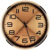 Almina Wanduhr ø50 x 5 cm - Analog mit 12-Stunden-Anzeige, Rosegold