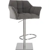 BellaFurn Moderner Barhocker – Designhocker – 240 kg Tragkraft – Verstellbarer und eleganter Edelstahl