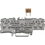 Wago 2002-1881 4-Leiter-Sicherungsklemme,für Kfz-Mini-Flachsicherungen,mit Prüfmöglichkeit,grau 20021881 - 50 Stück