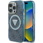 GUESS IML Metal Glitter Hülle MagSafe für iPhone 16 Pro