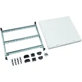 Hager UD32A1N Baustein, univ.N, 450x500mm, f. Reihenklemmen waag., 1Hutschiene verstellbar