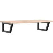 Syfax Waschtischplatte mit Halterung Stahl und Massivholz Eiche
