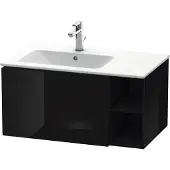 Duravit L-Cube Waschtischunterbau wandhängend, 1 Auszug, Regalelement seitlich, Becken links, 820x400x481mm, LC619104040