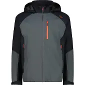 CMP Funktionsjacke , Herren, Gr. 60, grau, Obermaterial: 100% Polyester. Futter: 100% Polyester, Jacken Funktionsjacke, für Wandern und Outdoor-Aktivitäten, aus Polyester