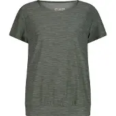 CMP - Women's T-Shirt Round Neck - Funktionsshirt Gr 48 oliv/grau