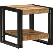 vidaXL Couchtisch Braun 40 x 40 x 38 cm Massivholz Mango