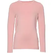 Minymo Longsleeve "Longsleeve MIBlouse", Mädchen, Gr. 140, rosa (misty rose), Obermaterial: 93% Viskose CV. 7% Elasthan EL., Blusen Longsleeve