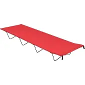 Syfax Campingliege 180x60x19 cm Oxford-Gewebe und Stahl Rot