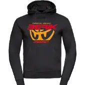 Berik The New Eye Hoodie, schwarz/orange/rot, M
