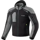 MUGENRACE Double wasserdichte Softshell Jacke, schwarz/grau, L