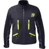 Shot Race Gear Shot Climatic wasserdichte Motocross Jacke, schwarz/grau/neon, 2XL