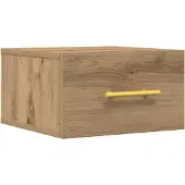 Syfax Nachttisch 35 x 35 x 20 cm Holzwerkstoff Artisan-Eiche