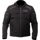 MUGENRACE Srippy wasserdichte Softshell Jacke, schwarz/grau, 2XL