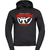 Berik The New Eye Hoodie, schwarz/weiß/rot, M