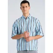 Lindbergh mit Hemdkragen und Knopfleiste / relaxed fit