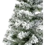 Décoris Tannenbaum künstlich im Jutesack 60cm Grün / Weiß