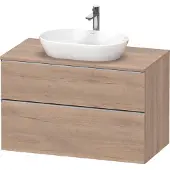 Duravit D-Neo, sous-vasque en console suspendue, 1000x664x550mm, 1x tiroir, 1x tiroir, avec poignée acier
