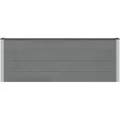 vidaXL Hochbeet 2 stk. Schwarz 200 x 30 x 72 cm WPC und Aluminium