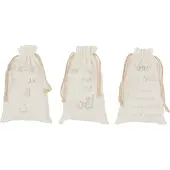 J-Line Französische Weihnachtstasche 28 cm, 3-fach sortiert