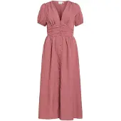 Vila Vimalene Kurzärmeliges Maxikleid