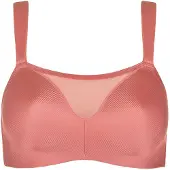 Lisca Sport-BH "Sport BH ohne Bügel Lifestyle", Damen, Gr. 75, Cup C, rosa (rose porcelain), Stoff, Obermaterial: 80% Polyamid PA. 20% Elasthan EL., BHs Sport-BH