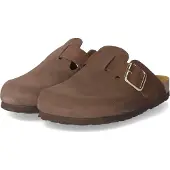 Beliana Damen Clogs/ Pantoletten Braun Rauleder Größe: 36