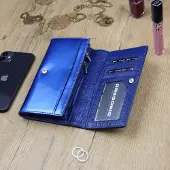 Gregorio Große, längliche -Geldbörse aus Leder für Damen