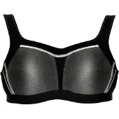 Viania Sport-BH "Sport BH extreme", Damen, Gr. 80, Cup B, schwarz, Obermaterial: 81% Polyester PES. 16% Polyamid PA. 3% Elasthan EL., BHs Sport-BH