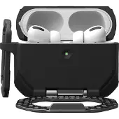 Urban Armor Gear Schutzhülle für AirPods Pro 3, UAG Monarch, Schwarz-Silbern