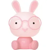 Luxus Europe - Nachtlampe Kinderzimmer Bunny Rosa - Draadloos LED Nachtlampje Kinderen - USB-C Oplaadbaar