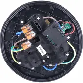 As Schwabe as - Schwabe 3-fach-Steckdoseneinsatz für Kabeltrommeln 230V/16A, mit Klappdeckel blau, abgesichert durch Thermoschutzschalter, mit USB-Ausgang 5V/1A,