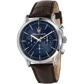 Maserati Leder Armband-Uhr Chronograph EPOCA Herren braun D2UMAR8871618014
