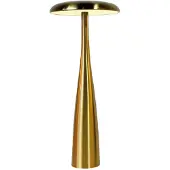 Luxus Europe - Tischlampe Touch Dahlia Gold - Kabellose LED-Tischlampe für den Innenbereich – USB-C wiederaufladbar