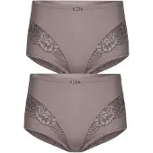 Susa Miederslip "2er Pack Miederslip London", Damen, Gr. 40, Stoff, lila (frosty lavender frosty lavender), Stoff, Obermaterial: 75% Polyamid PA. 25% Elasthan EL., Unterhosen Miederslip