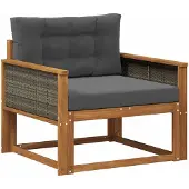 Syfax Outdoor Mittelsofa Natur