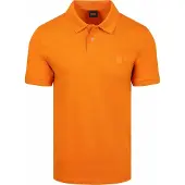 BOSS für Herren. 50507803 Schmal geschnittenes Baumwoll-Stretch-Poloshirt orange (M), Lässig, Baumwolle, Kurzarm