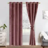 OEM Flügelfell-Schattenvorhänge 2er-Pack, 140 x 225 cm, Rot