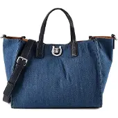 U.S. POLO ASSN. Handtasche Umhängetasche Middleton Double Handle With Extra Bag Denim dunkelblau