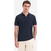 No-excess Strick-Poloshirt Struktur Marine - XL