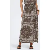ONLY Maxirock "ONLSAKI AMBEL LONG BAND SKIRT WVN" Viskose