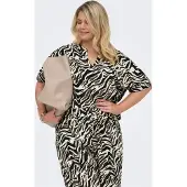 ONLY Bluse in Creme/ Schwarz - 54