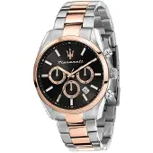Maserati Edelstahl Armband-Uhr Multifunktion Attrazione Herren silber rosegold D2UMAR8853151002