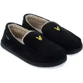 Lyle & Scott - Herren Mokassin-Hausschuhe "Aspen" GT1501 (44 EU) (Schwarz)