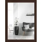 MendeFrames Wandspiegel Nussbaum-Massivholz 21x29,7 cm H220
