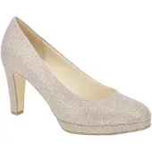 Gabor 01270-64 Pumps, Damen, Synthetik, Effekt Metallic, Rosato, Stiletto-Absatz - Damenschuhe Modische Pumps / Ballerina, Mehrfarbig, absatzh&oumlhe: 70 mm
