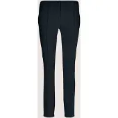 MADELEINE Stoffhose "Hose Schlanke Stretch-Hose mit Biesen", Damen, Gr. 38, N + K Gr, blau (marine), Obermaterial: 59% Baumwolle CO. 38% Polyamid PA. 3% Elasthan EL., Modern, normal, Hosen Stoffhose