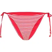 Seafolly - Clubhouse Tie Side Rio Pant - Bikini-Bottom Gr 34 rosa/rot