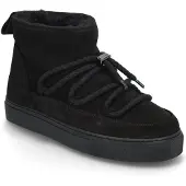 INUIKII für Damen. 1001.001.0092 Lederstiefel Classic Low schwarz (40), Wohnung, Schnürsenkel, Lässig