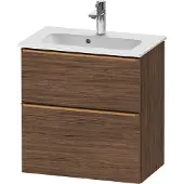 Duravit D-Neo bâti-support lavabo suspendu, Compact, 610x625x372mm, 1 tiroir, avec poignée bronze brossé